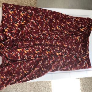 Luluroe Madison pleated skirt with pockets